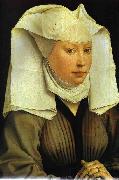Rogier van der Weyden Portrait of Young Woman Sweden oil painting artist